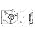 Ventilator, hlađenje motora NRF NRF 47009 IC-C2FF03