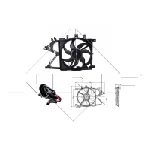 Ventilator, hlađenje motora NRF NRF 47012 IC-C2FF06