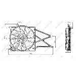 Ventilator, hlađenje motora NRF NRF 47015 IC-C2FF09