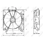 Ventilator, hlađenje motora NRF NRF 47016 IC-C3CB94