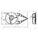 Ventilator, hlađenje motora NRF NRF 47020 IC-C2FF0B