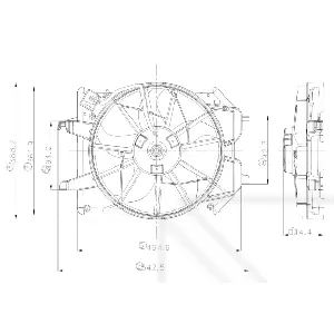 Ventilator, hlađenje motora NRF NRF 47021 IC-C2FF0C