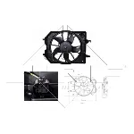 Ventilator, hlađenje motora NRF NRF 47021 IC-C2FF0C