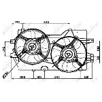 Ventilator, hlađenje motora NRF NRF 47031 IC-C2FF13