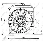 Ventilator, hlađenje motora NRF NRF 47032 IC-C2FF14