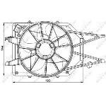 Ventilator, hlađenje motora NRF NRF 47034 IC-C2FF16