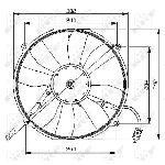 Ventilator, hlađenje motora NRF NRF 47046 IC-C3CA39