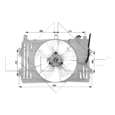 Ventilator, hlađenje motora NRF NRF 47053 IC-C3CB95