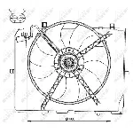 Ventilator, hlađenje motora NRF NRF 47066 IC-C3CA3A