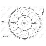 Ventilator, hlađenje motora NRF NRF 47071 IC-C2FF28
