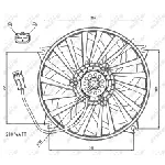 Ventilator, hlađenje motora NRF NRF 47073 IC-C2FF2A