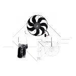 Ventilator, hlađenje motora NRF NRF 47204 IC-C3C9A0