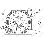 Ventilator, hlađenje motora NRF NRF 47225 IC-C3CA2E