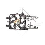 Ventilator, hlađenje motora NRF NRF 47246 IC-C3CAB8