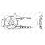 Ventilator, hlađenje motora NRF NRF 47247 IC-C3CAB9
