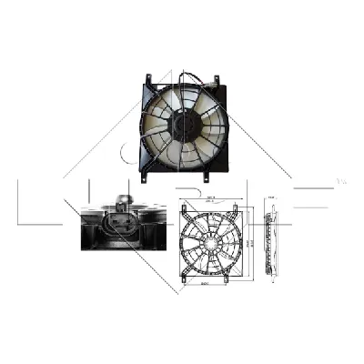 Ventilator, hlađenje motora NRF NRF 47257 IC-C3CAC2