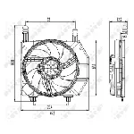 Ventilator, hlađenje motora NRF NRF 47261 IC-C3CA55