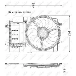 Ventilator, hlađenje motora NRF NRF 47301 IC-C3CA8C