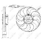 Ventilator, hlađenje motora NRF NRF 47381 IC-C3C9A5
