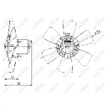 Ventilator, hlađenje motora NRF NRF 47390 IC-C3C9AD
