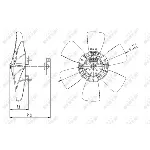 Ventilator, hlađenje motora NRF NRF 47391 IC-C3C9AE