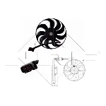 Ventilator, hlađenje motora NRF NRF 47392 IC-C3C9AF