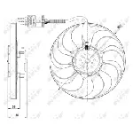 Ventilator, hlađenje motora NRF NRF 47392 IC-C3C9AF