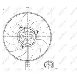 Ventilator, hlađenje motora NRF NRF 47395 IC-C3C9B2