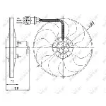 Ventilator, hlađenje motora NRF NRF 47397 IC-C3C9B4