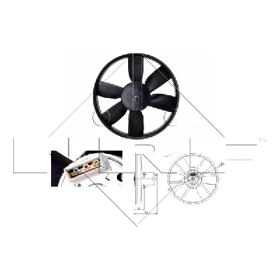 Ventilator, hlađenje motora NRF NRF 47402 IC-C3C9B7