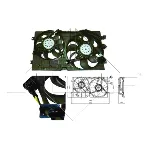 Ventilator, hlađenje motora NRF NRF 47403 IC-C3C9B8