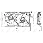 Ventilator, hlađenje motora NRF NRF 47403 IC-C3C9B8