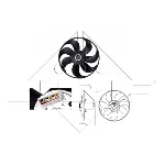 Ventilator, hlađenje motora NRF NRF 47404 IC-C3C9B9