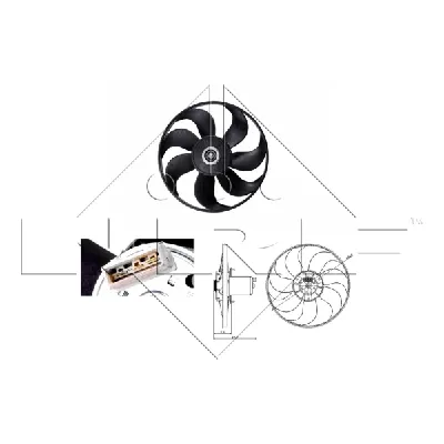 Ventilator, hlađenje motora NRF NRF 47404 IC-C3C9B9