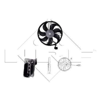 Ventilator, hlađenje motora NRF NRF 47409 IC-C3CAED