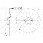 Ventilator, hlađenje motora NRF NRF 47410 IC-C3CAEE