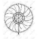 Ventilator, hlađenje motora NRF NRF 47422 IC-C3A6FD