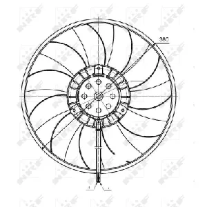Ventilator, hlađenje motora NRF NRF 47422 IC-C3A6FD