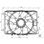 Ventilator, hlađenje motora NRF NRF 47443 IC-CFC20A