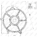 Ventilator, hlađenje motora NRF NRF 47445 IC-CFC20B