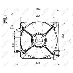 Ventilator, hlađenje motora NRF NRF 47449 IC-CFC20E