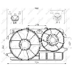 Ventilator, hlađenje motora NRF NRF 47450 IC-CFC20F