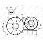 Ventilator, hlađenje motora NRF NRF 47451 IC-CFC210