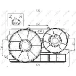 Ventilator, hlađenje motora NRF NRF 47452 IC-CFC211