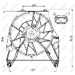 Ventilator, hlađenje motora NRF NRF 47456 IC-CFC214