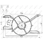 Ventilator, hlađenje motora NRF NRF 47458 IC-CFC215
