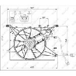 Ventilator, hlađenje motora NRF NRF 47460 IC-CFC217