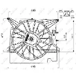 Ventilator, hlađenje motora NRF NRF 47462 IC-D11EFE