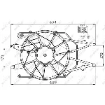 Ventilator, hlađenje motora NRF NRF 47465 IC-CFC21A