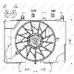 Ventilator, hlađenje motora NRF NRF 47466 IC-CFC21B
